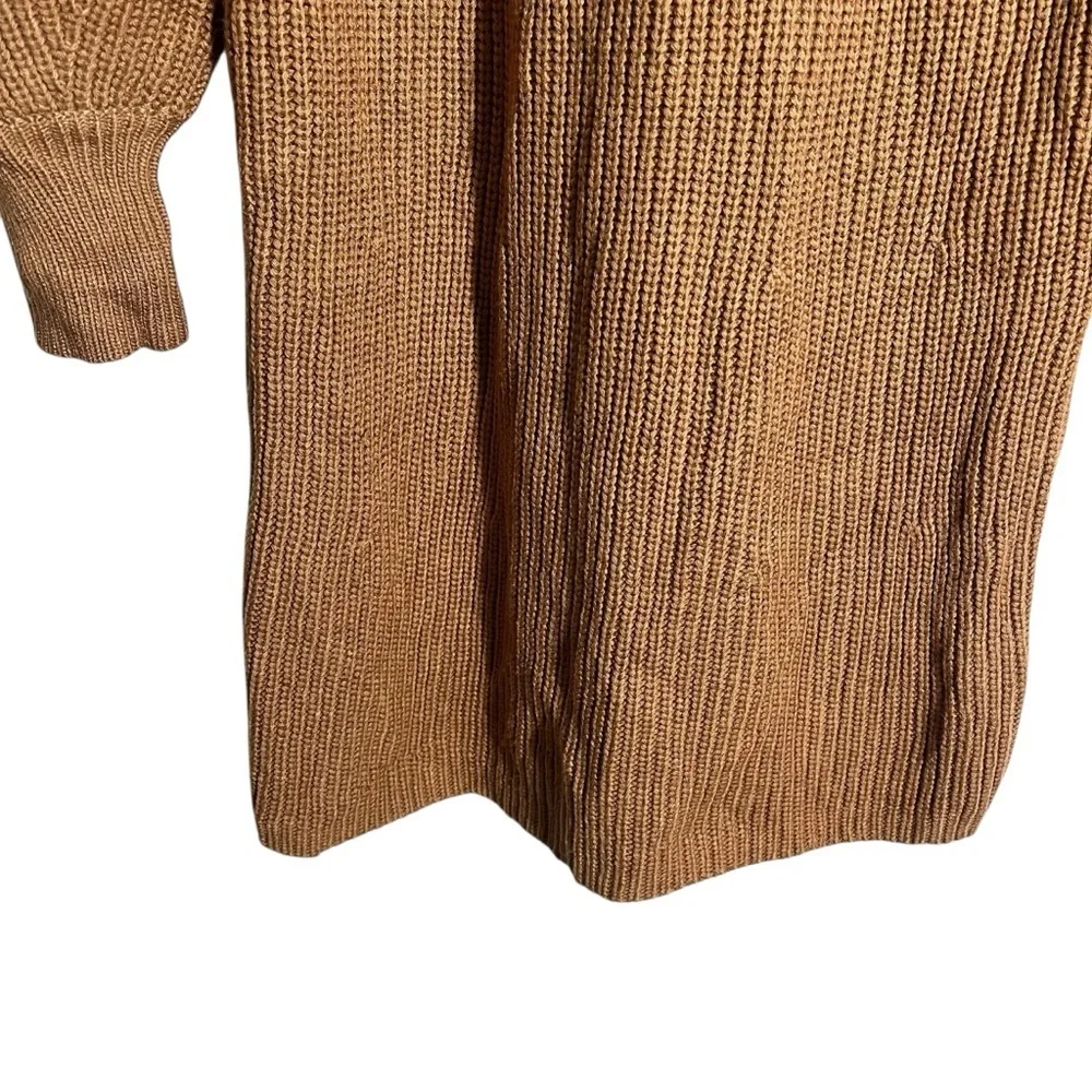 STAUD Marylebone Knit Sweater Dress‎ in Camel - Picture 8 of 11